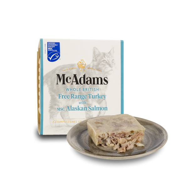McAdams Free Range Turkey, Alaskan Salmon (Wet Food for Cats) MACW