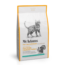 McAdams - 自由放養雞肉和火雞 貓糧（貓/幼貓配方）1.5KG  - MACD-CT01K5