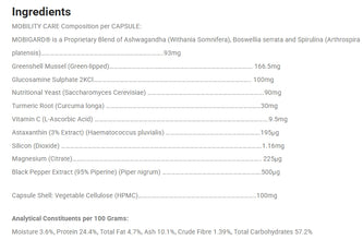 Mobility Care (Dogs, Cats, Puppies & Kittens) 靈活保 60粒 (貓/犬隻專用) - BRMC-MC060C