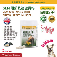 Broadreach Nature - GLM JOINT CARE  WITH  GREEN LIPPED MUSSEL (Dogs) GLM 關節及強健骨格 120粒(犬隻專用) - BRDJ-GC120C