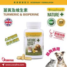 Broadreach Nature - TURMERIC & BIOPERINE Turmeric and Vitamin Pills (For Cats/Dogs) - BRBD-TB060C
